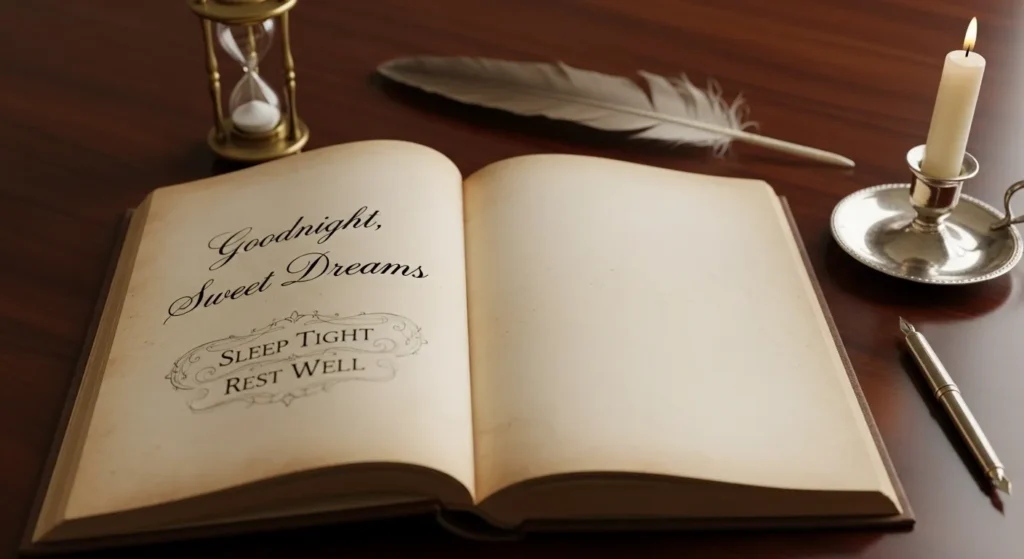 Elegant and Classic Goodnight Phrases
