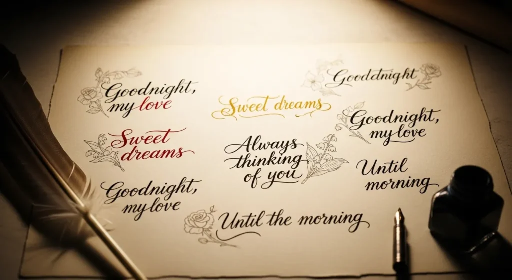 Romantic Goodnight Phrases