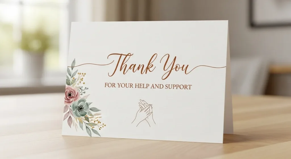 Thank You for Help or Support