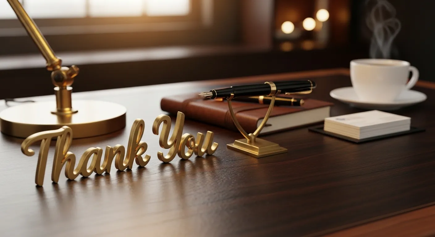 Professional Way to Say Thank You