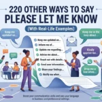 Other Ways to Say Please Let Me Know
